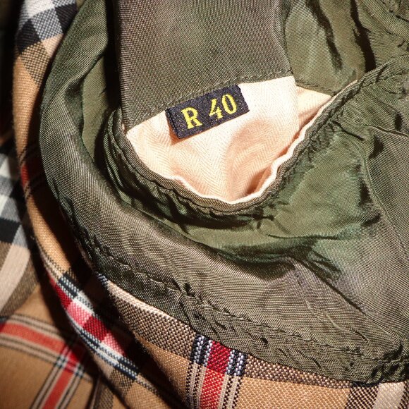 Double-Breasted Topcoat Made in Poland R40 Army Green Removable Zip Wool Lining - Picture 4 of 16